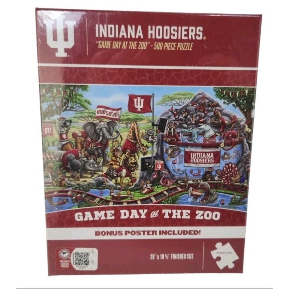 GAME DAY AT THE ZOO Ohio State Buckeyes 500 pc Jigsaw Puzzle NEW Bonus Poster C1